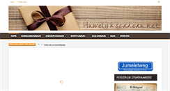 Desktop Screenshot of huwelijkscadeau.net